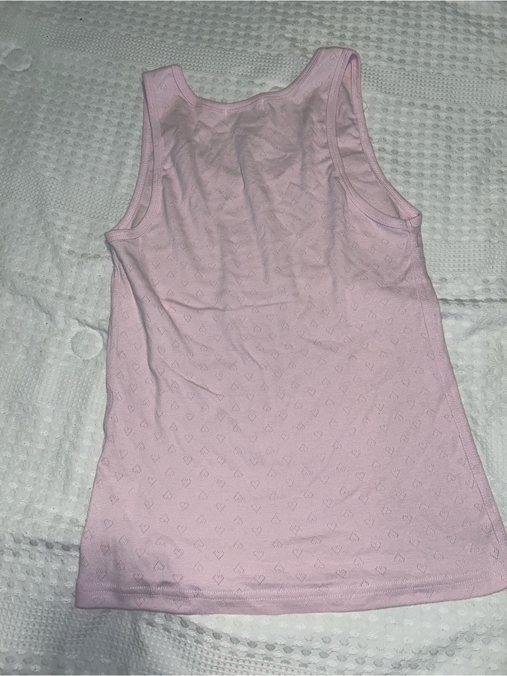 Parke Heart Pointelle Tank Color: Peony Size XL NWOT - Picture 5 of 9